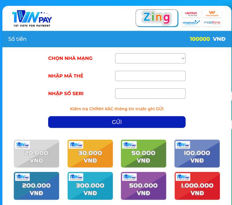 Hướng Dẫn Chi Tiết Nạp Tiền BetVisa Nhiều Phương Thức 6 Nạp tiền qua thẻ cào